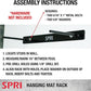 SPRI Hanging Exercise Mat, Fitness & Yoga Mat for Group Fitness Classes, Commercial Grade Quality with Reinforced Holes