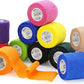 OK TAPE Self Adherent Cohesive Bandages Wrap - 12Packs, 2" x 5 Yards, Non-Woven Self Adhesive Bandage Wrap for Thumb, Finger, Wrist, Ankle, Vet Wrap Bandages Tape (Mixed Colors)