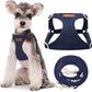Puppytie No Pull Dog Harness with Multifunction Dog Leash,Soft Adjustable No Choke Escape Proof Pet Harness Vest for Medium Dogs or Large Dogs,Navy,M