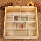 ZENFUN Wooden Hamster Maze with Clear Acrylic Cover, Multi-Chamber Hamsters Hide Tunnel Cage, Hideout Tunnel Toy Shed and Explore Toy for Dwarf Hamsters Mice Small Gerbil（Free-Installation）