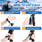 Lightweight Collapsible Kids Hiking Poles - Retractable Kids Hiking Stick, Telescoping Aluminum Trekking Poles 2 Pack, Adjustable Kids Ski Poles by Croosse