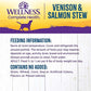 Wellness Complete Health Thick & Chunky Natural Canned Wet Dog Food, Venison & Salmon Stew, 12.5-Ounce Can (Pack of 12)