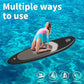Inflatable Stand Up Paddle Board with SUP Accessories & Backpack. Paddle Boards for Adults. Non-Slip Deck, Wide Stance, Bottom Fin, Double Action Pump.