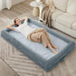 WNPETHOME Human Dog Bed for Adult, Washable Dog Couch with Removable Waterproof Cover, Orthopedic Large Pet Sofa Bed with Bolster Sides for Sleeping