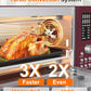Nuwave Bravo Pro Smart Air Fryer Toaster Oven Combo, 12-in-1 Functions with Quicker & Even Crisp Technology, 1800W, 50-450°F, PFAS-Free, 21QT, Cinnamon