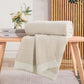 NNEXHOME PRO Soft Blanket for Women, Cozy Blanket Warm Reversible Knit Lightweight Throws for Sofa Bed, Picnic, Heather Ivory, Twin Size 60 x 80 inches