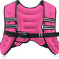 ZELUS Weighted Vest, 6lb/8lb/12lb/16lb/20lb/25lb/30lb Weight Vest with Reflective Stripe for Workout, Strength Training, Running, Fitness, Muscle Building, Weight Loss, Weightlifting