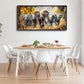 Extra Large Elephant Framed Wall Art for Living Room,Oversized Elephants Wild Animal Pictures Wall Decor,Forest Landscape Canvas Print Painting Modern Artwork Bedroom Office Bathroom 60L" x 30W"