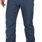 Outdoor Ventures Men's Lite Waterproof Windproof Fleece Lined Warm Hiking Ski Snow Pants Expandable-Waist