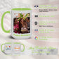 Custom Mug Upload Your Picture Personalized Coffee Mug with Photo Text Name Customized Cup Unique Ideas Gifts for Men Women Mom Dad Girlfriend Boyfriend Friend Family (Green, 15oz)