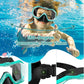 W WSTOO Kids Swim Goggles with Nose Cover,Snorkel Diving Swimming Mask for Youth 5-15,HD 3-Window Wide Vision Anti-Shattered Lens Anti-Fog&Leak