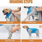 Dog Recovery Suit, Abdominal Wound After Surgery Wear, Prevent Licking Wounds, E-Collar & Cone Alternatives, Long Sleeve Postoperative Shirts Dog Pajamas Prevent Shedding(Large, Blue)