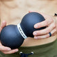 Infinity Roller, Peanut Foam Roller, Large 8-Inch Double Massage Ball Exercise Roller (Black - Firm)