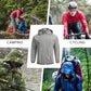COOFANDY Men's Packable Rain Jacket Lightweight Waterproof Raincoat with Hood Travel Hiking Golf Windbreaker