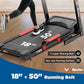 Treadmills for Home, Folding Treadmill with Auto Incline, 300 LBS Capacity, 8MPH or 10MPH Max Speed, Double Deck Shock-Absorbing Running Machine with Bluetooth, App, 64 Programs, Pulse Monitor