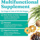 Solid Gold Cat & Dog Multivitamin Powder - Kelp Powder, Omega 3 & Vitamins for Dental, Digestive, Immune, Skin & Coat Health - Multi Vitamin for Dogs & Cats - Cat & Dog Food Additive Supplement - 5lb