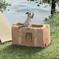 Petsfit 19x12x12 Pet Carrier for Large Cats (up to 20 lbs), Soft-Sided Small Dog Travel Carrier, Upgraded with Patented Buckle and Soft Padding, Ideal for Car Road Trips,Khaki