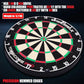 WIN.MAX Dart Board - Bristle Steel Tip Dartboard Dart Boards for Adults Bristle Steel Tip Dartboard Set with 12 Darts Metal Tip
