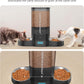 HoneyGuaridan 5L Automatic Cat Feeder for Two Cats, Cat Food Dispenser with Stainless Steel Bowl,Timed Feeder Programmable 1-6 Meals Control, Dual Power Supply,Desiccant Bag Black