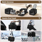 Top and 2 Sides Expandable Cat Carrier 17x11x11, TSA Airline Approved Dog Carriers for Medium Dogs, Soft-Sided Pet Carrier with Self-Locking Zippers for Kitten,Rabbit, Puppy, Guinea Pig Black