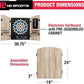 MD Sports Dartboard Cabinet Multiple Styles Electronic Dartboard With Digital X/O Cricket Scorekeeping and Dart Set, Perfect for Cricket Games