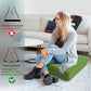 MeMoreCool Square Floor Pillow Seating for Adults Kids, Large Meditation Cushion Floor Pillow with Thick Foam & Soft Tufted Cover, Washable Big Pillow Seat Floor Cushion for Sitting Yoga 22" Green