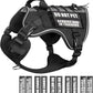 WINSEE Service Dog in Training Mesh Harness with 10 Pet Patches, Soft Air Mesh Breathable Tactical Dog Molle Vest, Reflective Military Pet Vest for Walking Hiking for Small Dogs