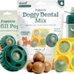 WOOF Dental Kit- Includes Pupsicle Dog Toy, Treat Tray, Shaker Bottle, Chicken Pupsicle Pops, and Dog Teeth Cleaning Powder - Supports Oral Health for Dogs - XL