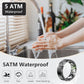 Thin Smart Ring for Fitness & Health Tracking -Pedometer,Sleep/Heart Rate/Blood Oxygen Monitor, Gesture Control / 5ATM Waterproof -No APP Subscription Compatible with Android& iOS (Black, 10)