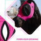 Harrison Howard Horse Fly Mask with Forelock Opening Stretch Breathable and Comfortable for Horses UV -Protection Fuchsia L