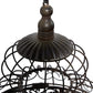 Deco 79 Vintage Metal Free-Standing Birdcage, 14" x 14" x 47", Black