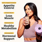 VitaHustle ONE Superfood Lean Protein Powder, All-in-One Nutrition Shake, 10g Plant Protein, Multivitamins, Ashwagandha, Low Calorie, Postbiotics, 15 Servings
