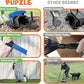Dog Pooper Scooper with Bag Attachment, 40" Long Handle Pooper Scooper for Large Dogs, Dog Poop Scoop for Yard, Large Capacity Swivel Bin and Rake, Lavender Scented Bags (Blue)