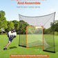 VEVOR Portable Lacrosse Goal - Complete Training Accessory Set with Extended Coverage for Youth and Adults