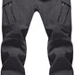 TACVASEN Men's Winter Pants 9 Pockets Fleece Snow Hiking Pants Water-Resistant Warm Softshell Thick Tactical Pants