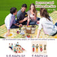 Extra Large Picnic Blanket Waterproof,80"x 80"Foldable Machine Washable Beach Blanket,Outdoor Blanket for 6-8 Adults,Suitable for Indoor Crawling,Park Beach,Camping,Hiking,Family Travel(Sunflower)