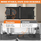 2-in-1 Retractable Baby Gates, 41" Tall Mesh Dog Gate with Cat Door 1-Pack, One Side Up to 71" Wide, Total 142" Wide, Long Retractable Pet Gate for Stairs Landing Indoor Outdoor-Black