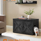 Feandrea Cat Litter Box Enclosure, Litter Box Furniture Hidden with Removable Divider, Indoor Cat House, End Table, 31.5 x 20.9 x 19.7 Inches, Ink Black UPCL002B01