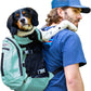 K9 Sport Sack Plus 2 - Medium, Summer Mint - Ideal for Dogs 17-19” Long - Adjustable, Backpack-Style Carrier with Multi-Functional Storage Pack, Thick Shoulder Straps & Padded Back Panel