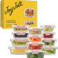 JoyJolt 24pc Borosilicate Glass Storage Containers with Lids | 12 Airtight/Freezer Safe Food Storage Containers for Pantry and Kitchen | Meal Prep Container for Lunch | Glass Tupperware Set