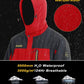 MAGCOMSEN Men's Hooded Windproof Water Resistant Rain Jacket Windbreaker 5 Pockets for Hiking,Fishing,Travel