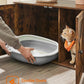 Feandrea Cat Litter Box Enclosure, Litter Box Furniture Hidden with Removable Divider, Indoor Cat House, End Table, 31.5 x 20.9 x 19.7 Inches, Rustic Brown UPCL002X01