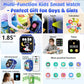 Smart Watch for Kids, 1.85" Fitness Tracker Pedometer Watch, Health, Sleep Monitor, Puzzle Games, Alarm Clock, Camera, Music Player, Torch, Activity, Gift Toys for 4 - 13 Years Old Boys and Girls