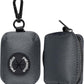 Petmolico Dog Poop Bag Holder Leash Attachment, Dog Waste Bag Dispenser Zippered Pouch, Fits Any Dog Leash, Includes Free Roll of Dog Bags, Poop Bag Dispenser - 2 Pack, Deep Gray