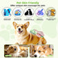 Pet Hair Removal Comb,New Cat Brush with Release Button,Pet Grooming Brush for Short&Long Pet Hair,Deshedding Brush for Pet (green)