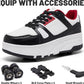 Roller Skate Shoes for Kids Girls Boys Detachable Wheeled Fashion Sneakers