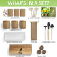 Sunflower, Marigold & Zinnia Flower Seeds Growing Kit – Complete Indoor & Outdoor Kit with Seeds for Planting, Planters, Soil, Tools, Instructions – Ideal for Gift Giving