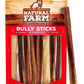 Natural Farm Odor-Free Thick Bully Sticks (12”, 10-Pack) All-Natural Long-Lasting Dog Chews, 100% Beef Pizzle, Grass-Fed, Grain-Free, Protein for Muscle Development & Energy, Perfect for Large Dogs