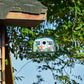 BAYN Bird Houses for Outside Decorative with 10 LEDs Solar String Lights Humming Bird Houses for Outside Hanging Handwork Bird Nest Garden Decor Outdoor