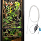 REPTIZOO 15 Gallon Full Glass Reptile Terrarium 12" x 12" x 24" Knock-Down Glass Tank and Siphon Gravel Cleaner Set, Small Habitat for Reptile Chameleon, Tree Frogs, Arboreal Geckos,Lizard